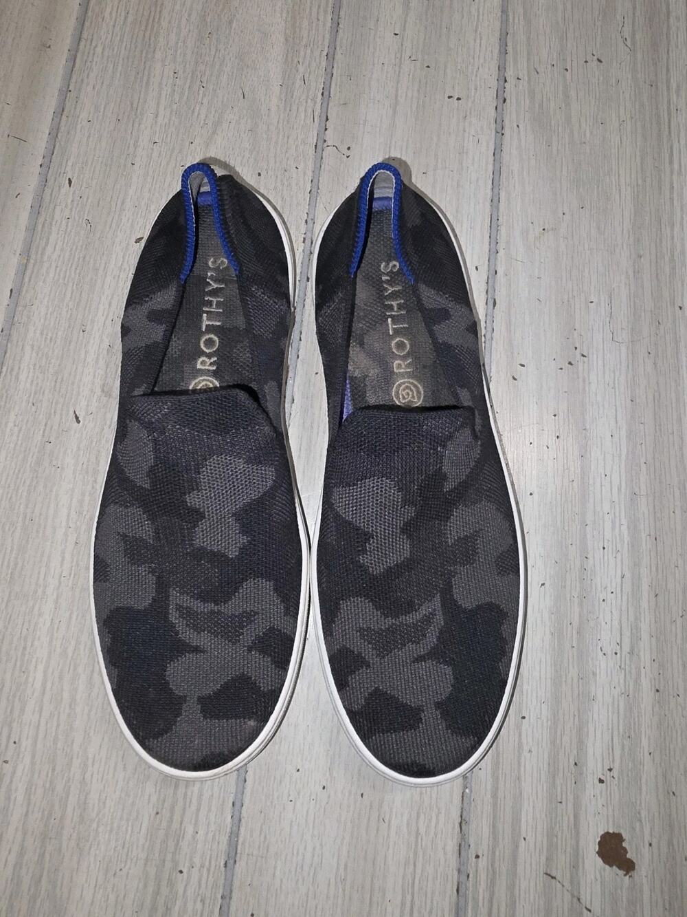 Rothys Womens Flats Size 9 Original Sneaker Gray Camo Comfort Slip On